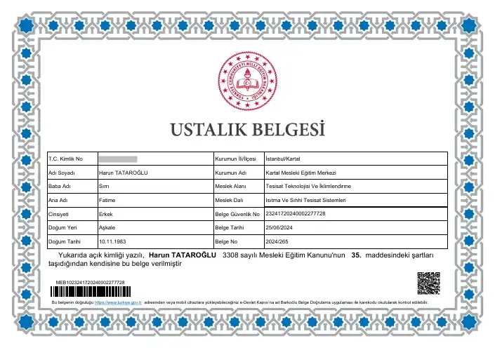 Ustalık belgesi